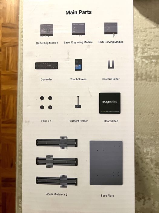 Impressora 3D Snapmaker+ CNC + LASER - 3 em 1