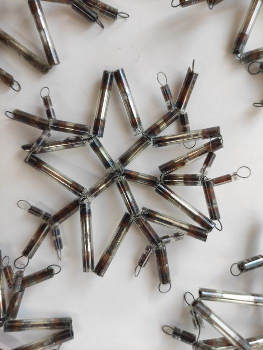 Игрушки на ёлку, ёлочные игрушки монтированные СССР стеклярус