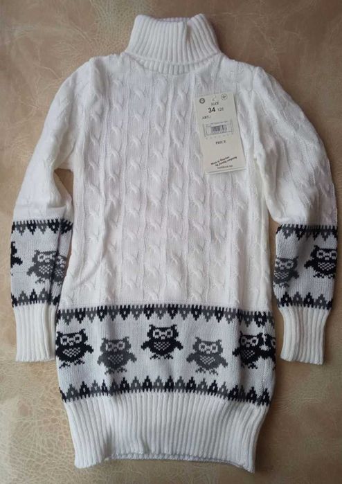 Трикотажная туника Совы 34-38 размер Ташкан