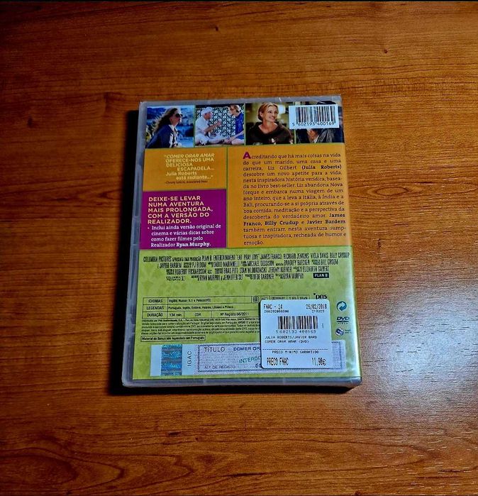 COMER ORAR AMAR (Julia Roberts/Javier Bardem) A viagem da vida NOVO
