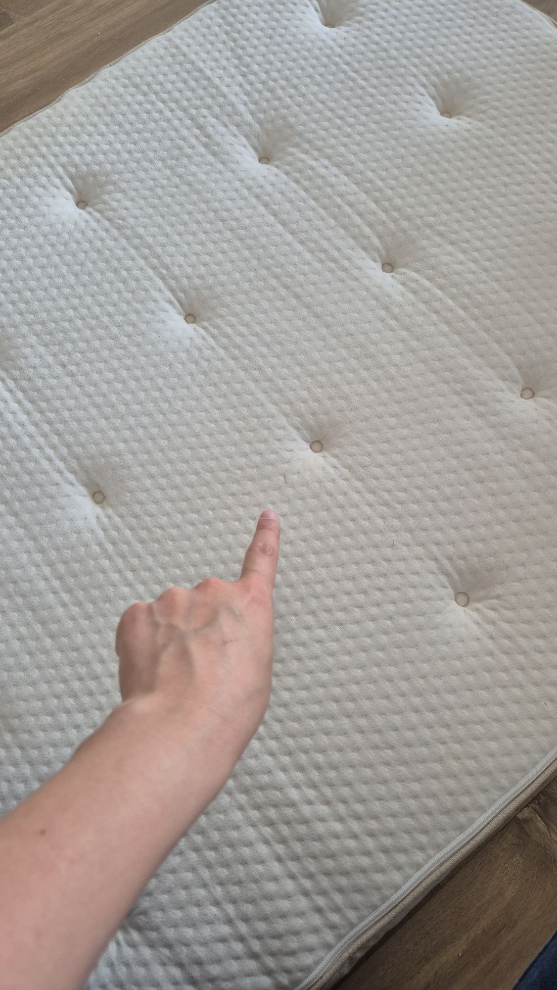 Mata na materac IKEA TISTEDAL 90x200 – naturalny lateks, bawełna