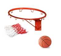 Баскетбольное кольцо 40см с мячем и сеткой