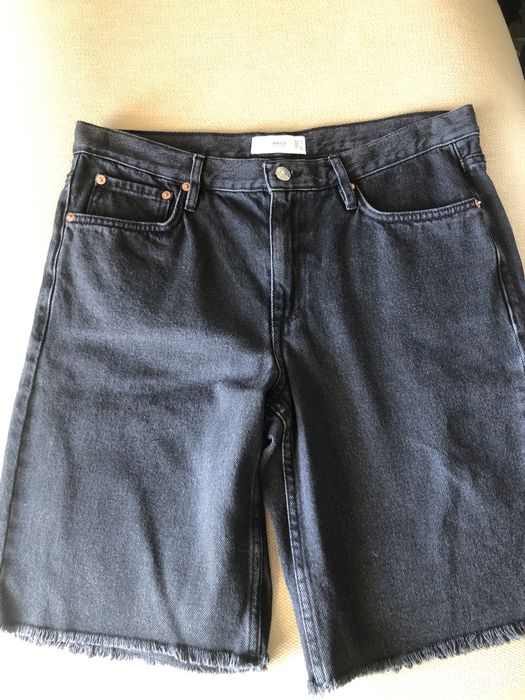 Mango bermudas ganga preto