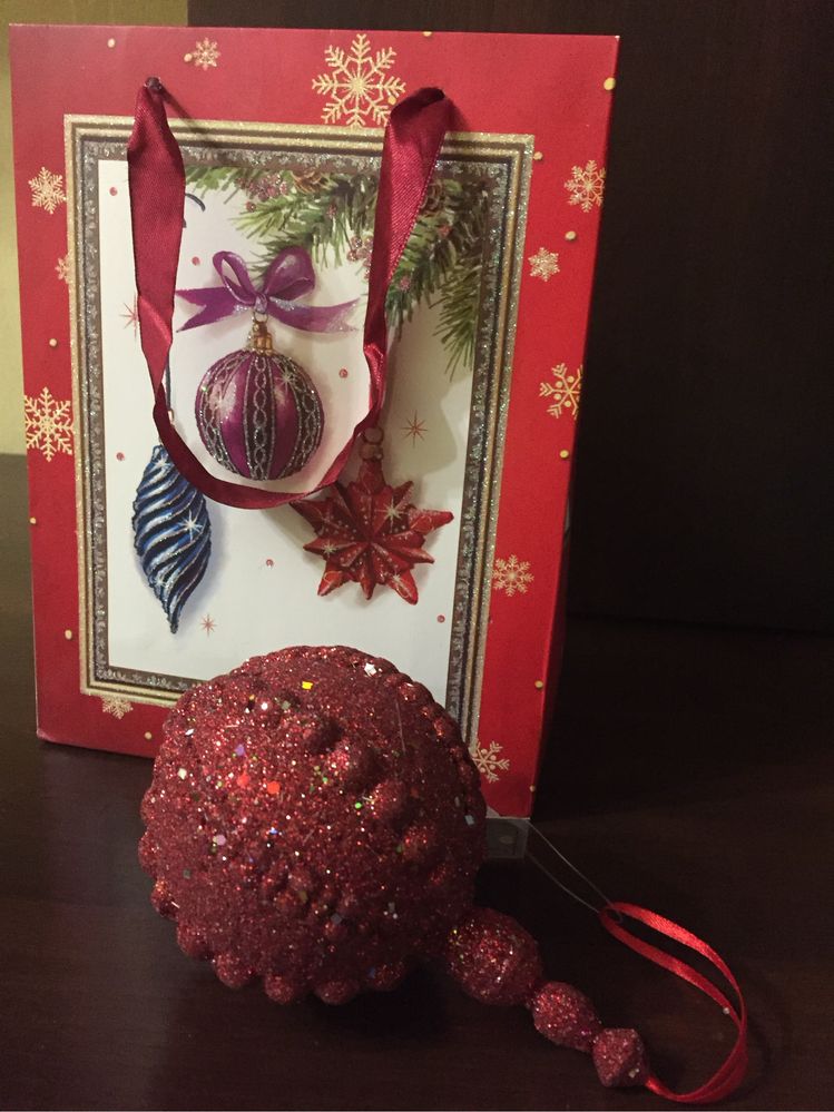 Шары новогодние, дизайнерские, lily decor