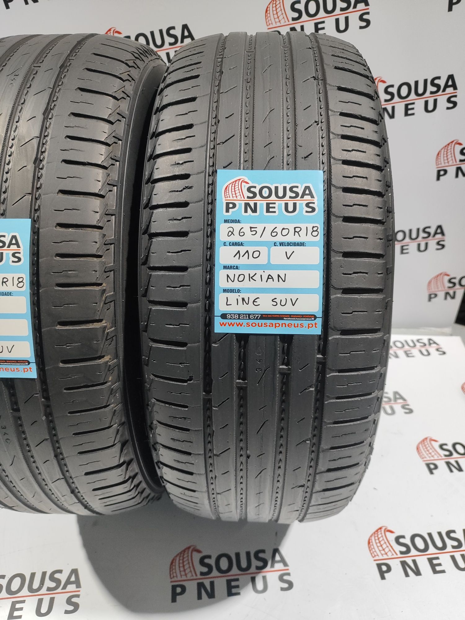 110 Euros 2 pneus 265-60R18 Nokian - Oferta dos Portes