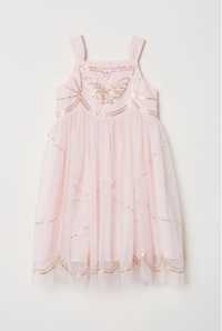 Tiulowa sukienka z cekinami + kamizelka dla dziewczynki (2-3 lata)