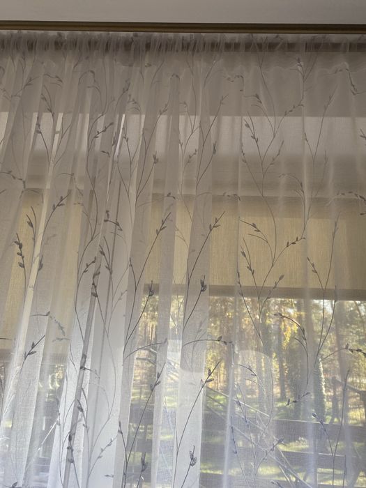 Firanki 4 szt raz zalozone. Powieszone