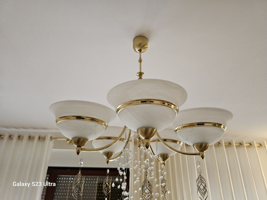 ZŁOTY Żyrandol Onyx