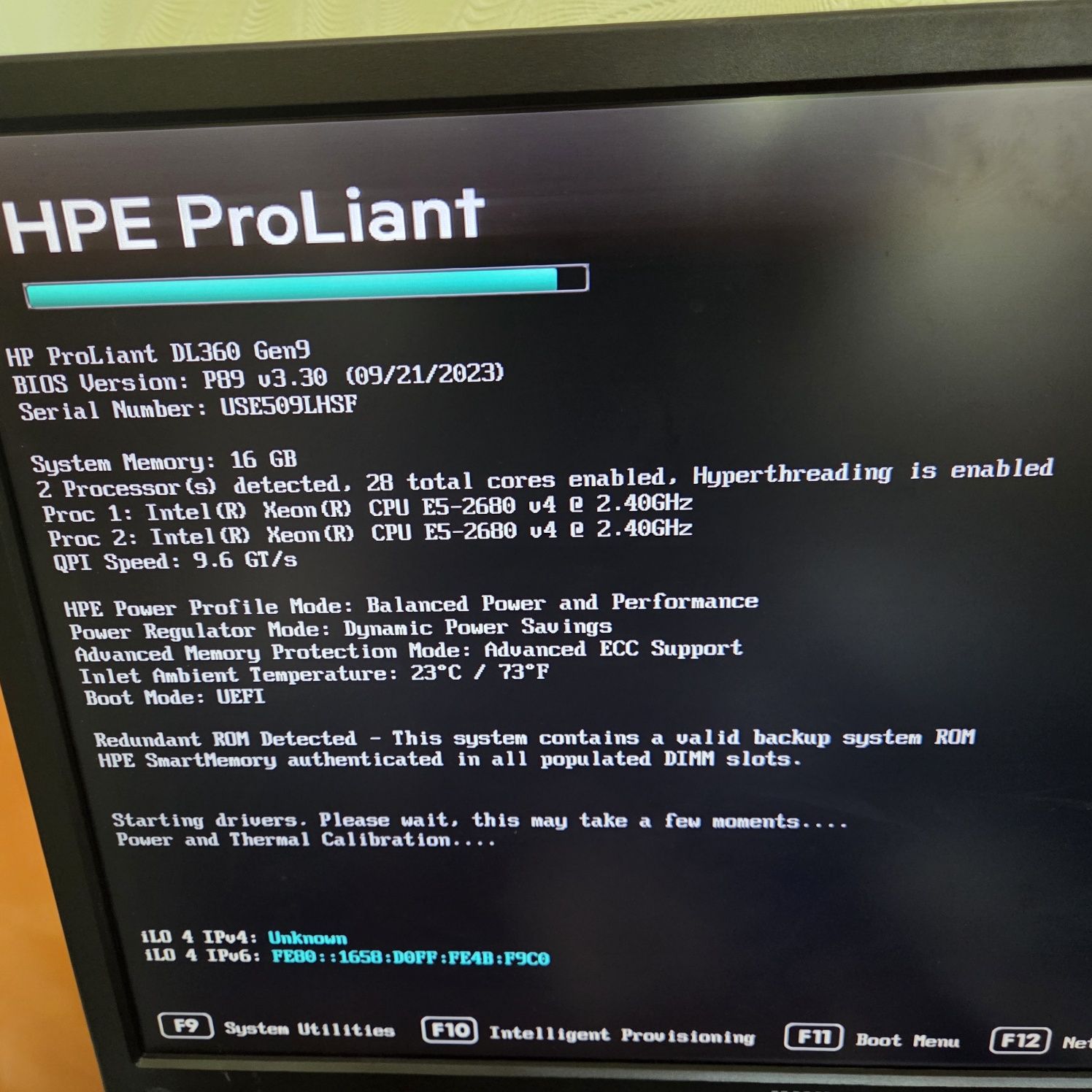 HP Proliant DL360 G9 SFF 1U