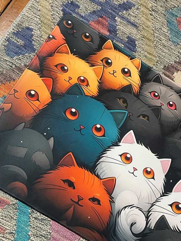 Podkładka pod mysz 90x40x2, Kotki sweet, cute, wielokolorowe