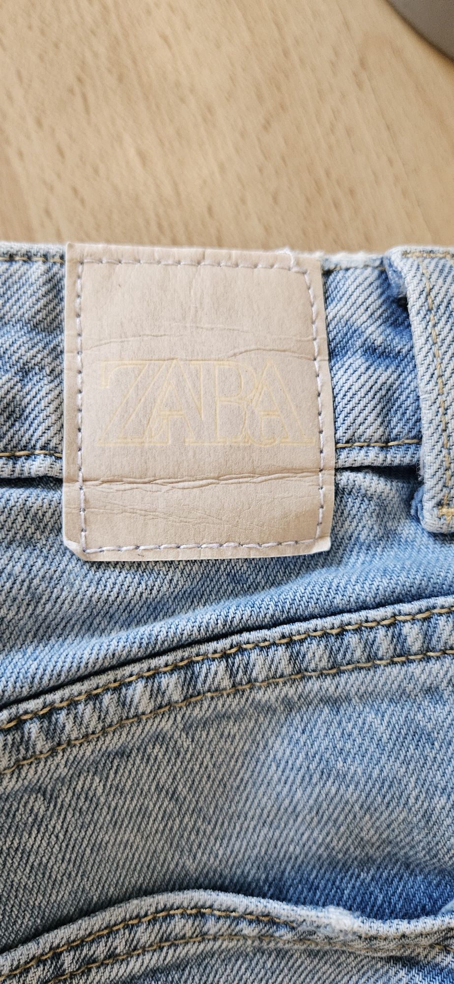 Boyfriend jeansy wysoki stan basic zara 36 S