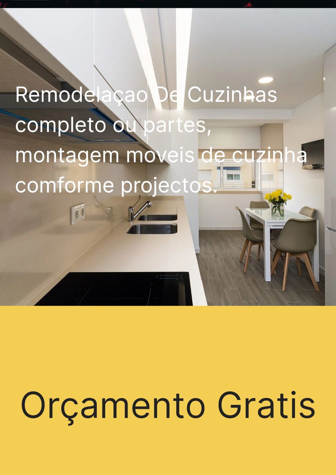 Remodelação casas de banho e cozinhas.