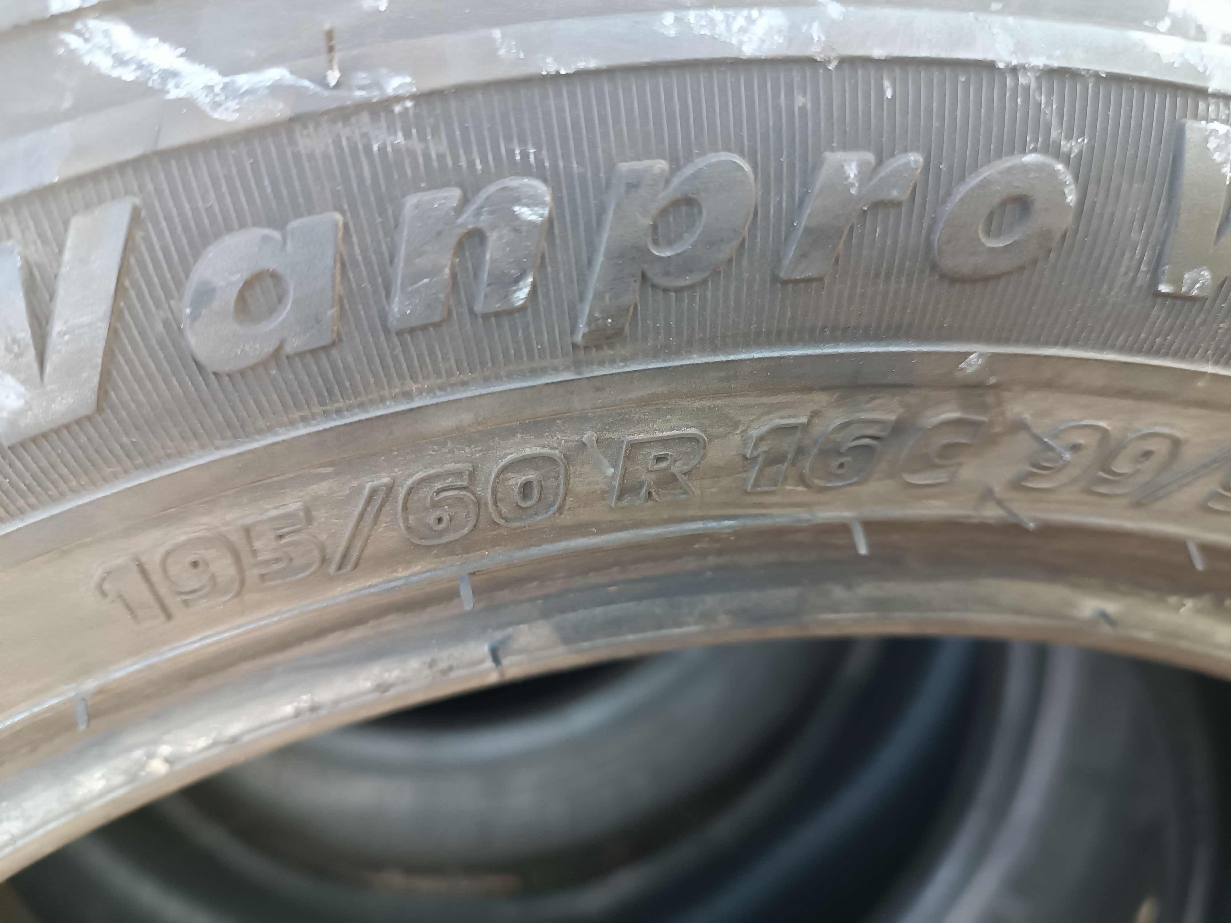 Sprzedam opony zimowe wzmacniane. 195/60/16C