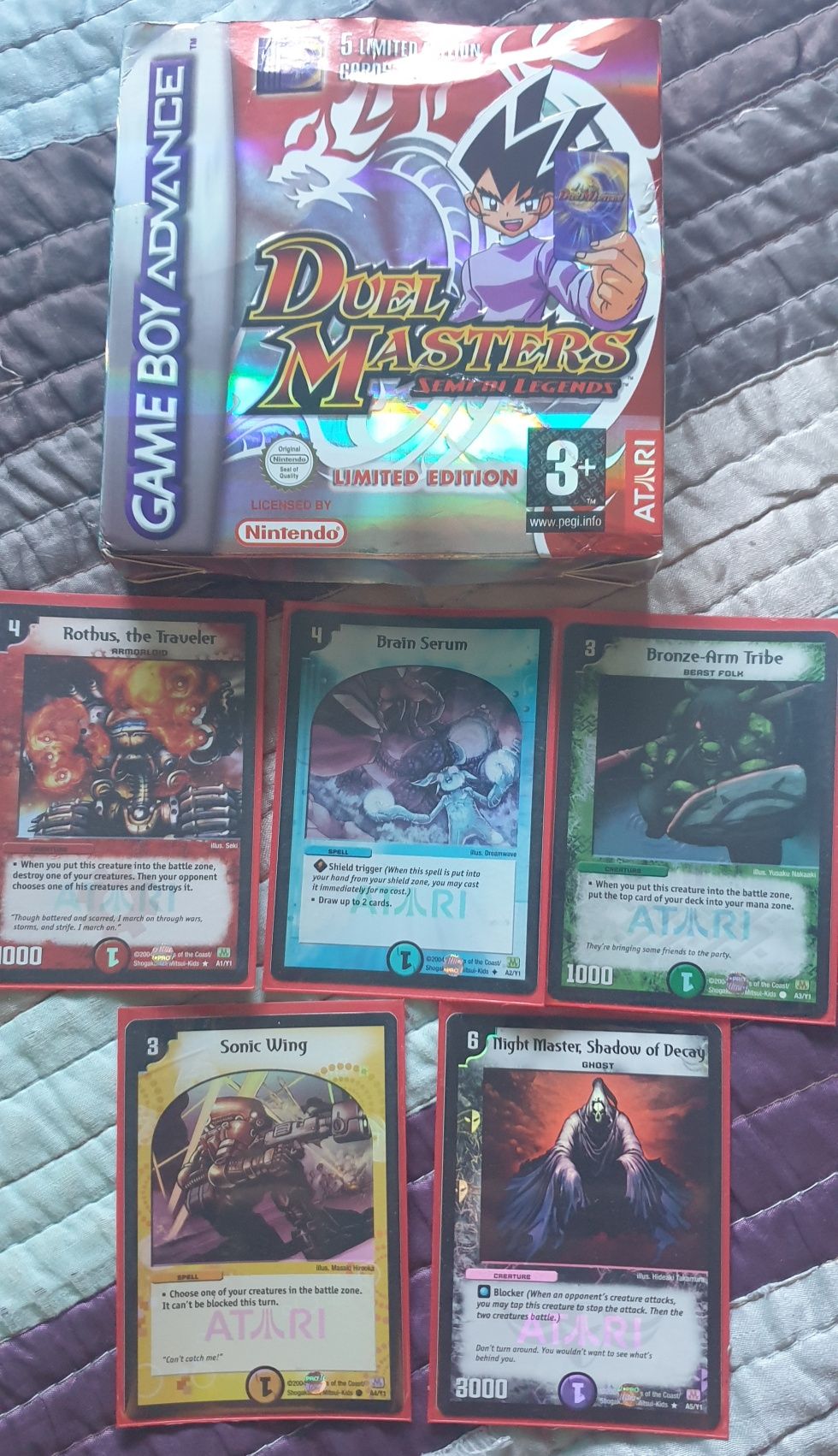 Jogo Duel Masters - Gameboy advance + 5 cartas LE