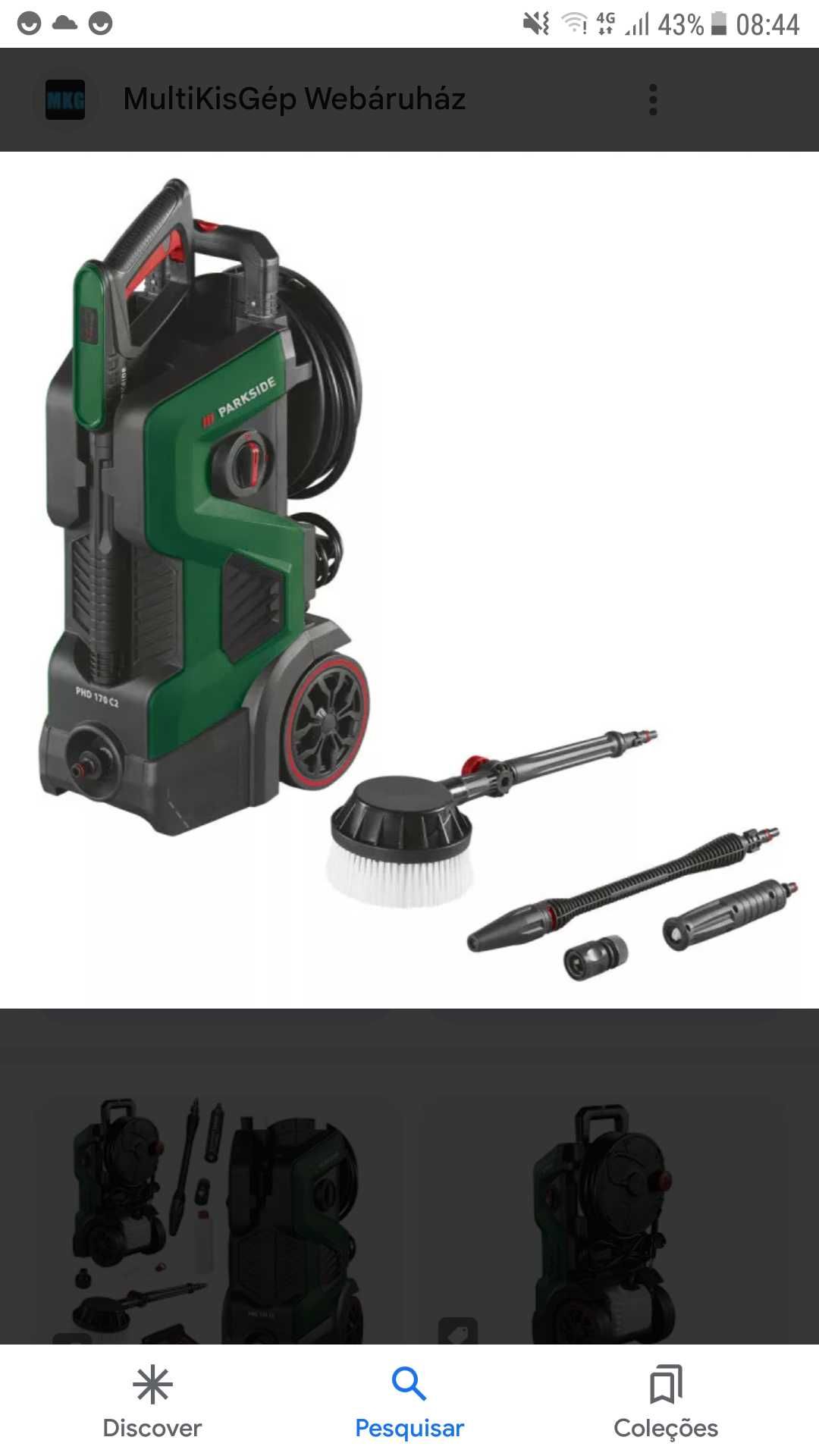 Lavadora de alta pressão PARKSIDE 2400w 170 Bar nova. Acessórios inclu