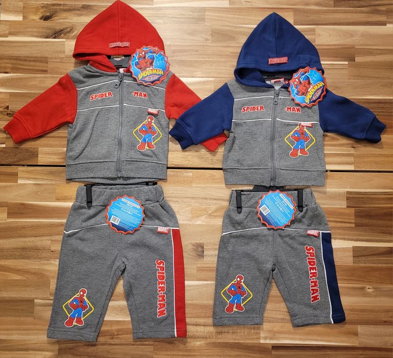 Dres z kapturem rozpinany Spider-Man 62cm niemowlęcy dziecięcy