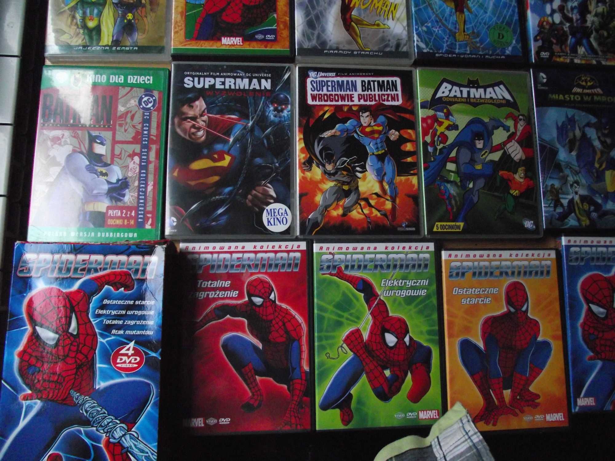 Spider women, Batman, Avengers, marvel kolekcja filmy dvd