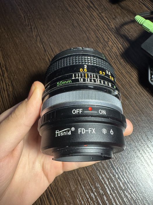 Портретний вінтажний обʼєктив Canon FD 50mm f/1.8 SC  байонет Fijifilm