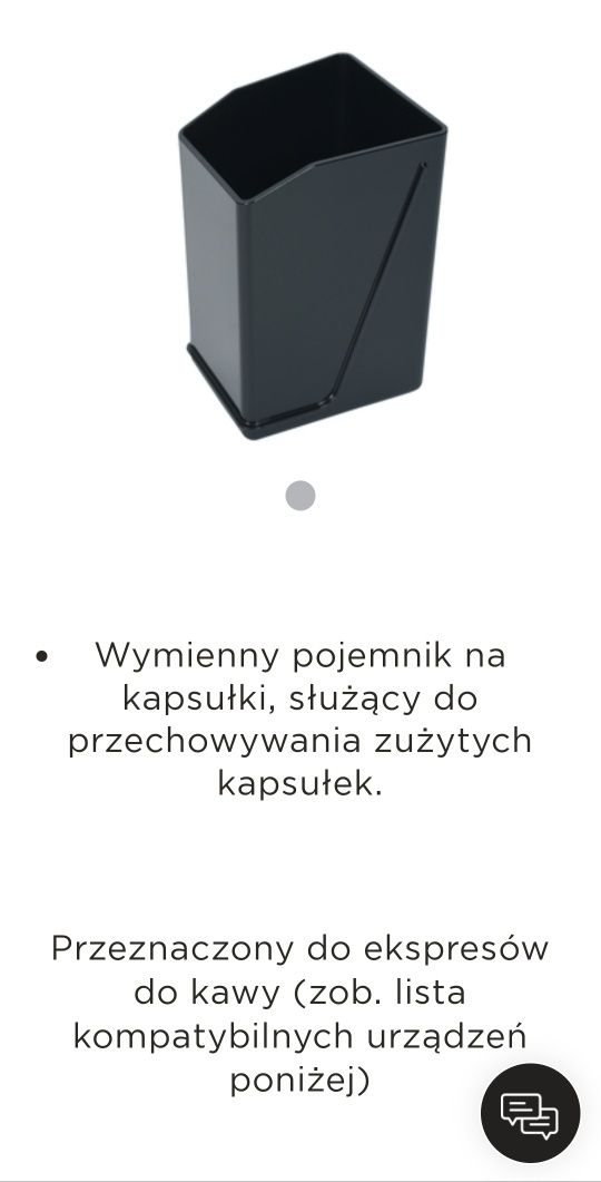 DeLonghi Nespresso vertuo Next pojemnik ociekowy wewnętrzny + koszyk