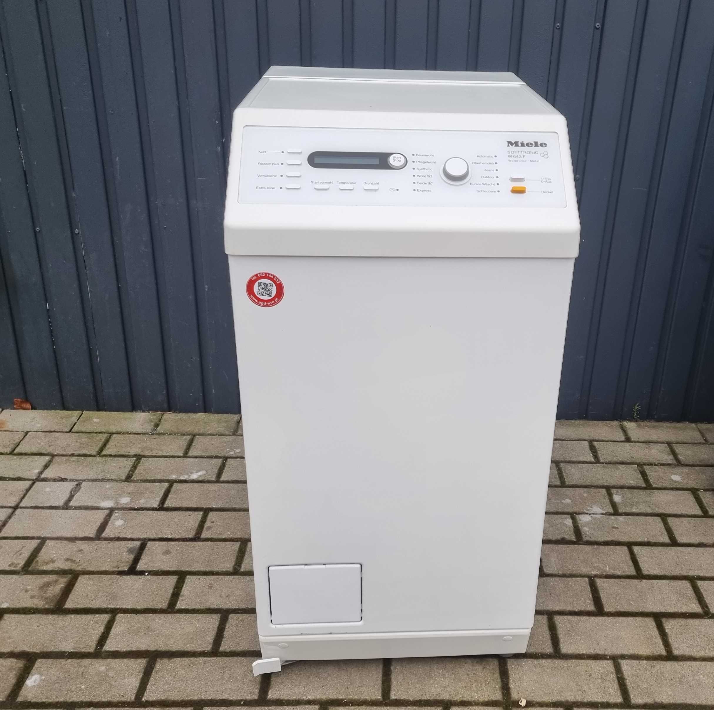 Pralka od góry Miele W 643 F Softtronic. 5,5kg, 1400 obr, menu PL, A+