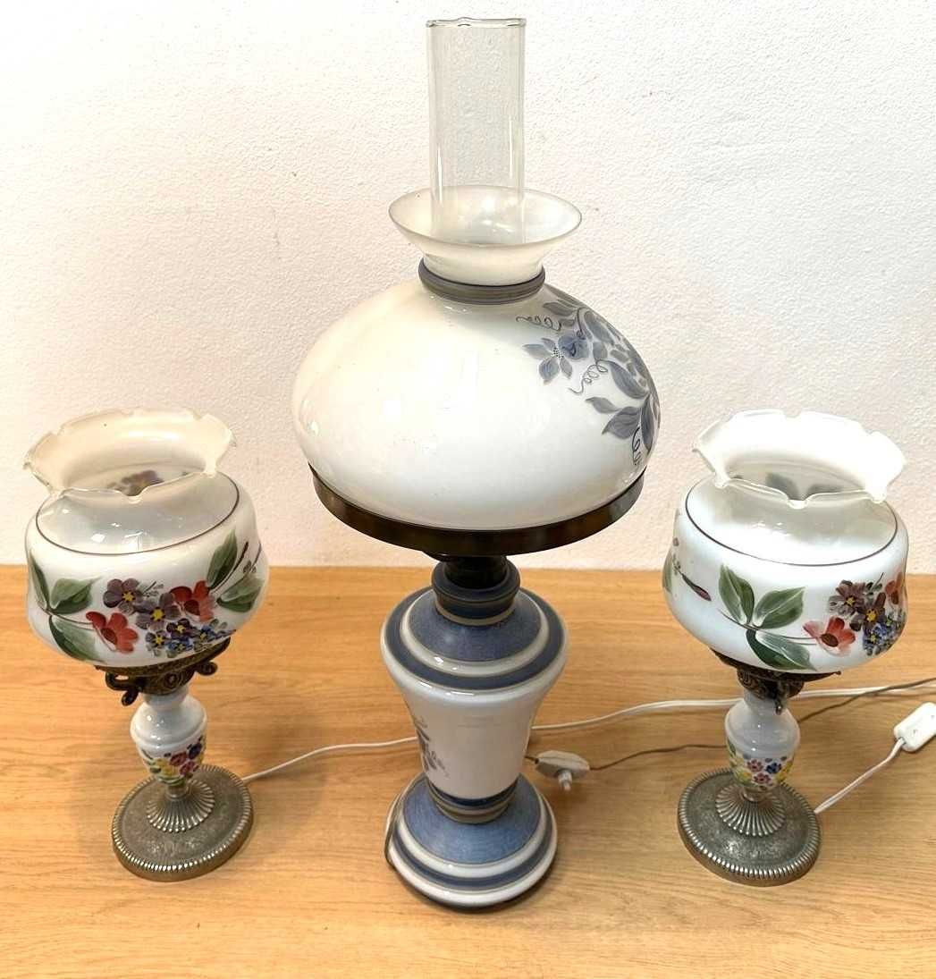 Candeeiros de mesa antigos porcelana
