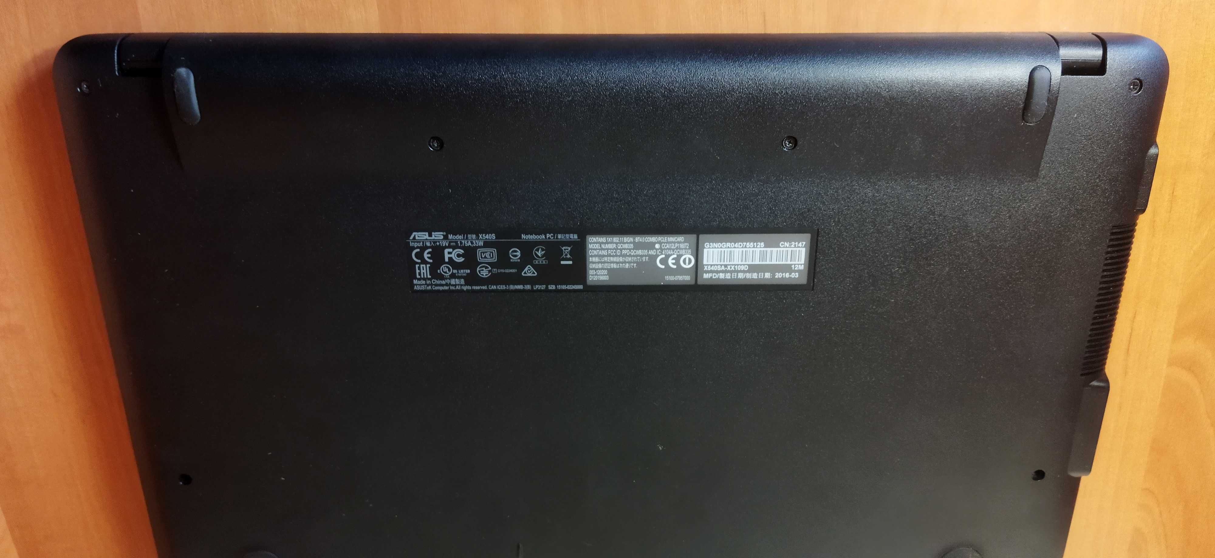 Ноутбук Asus X540SA