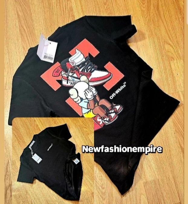 T-shirt off white Kaws  -  excelente qualidade