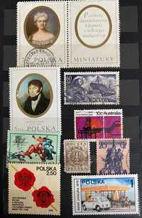Kolekcja znaczków z różnych stron świata
