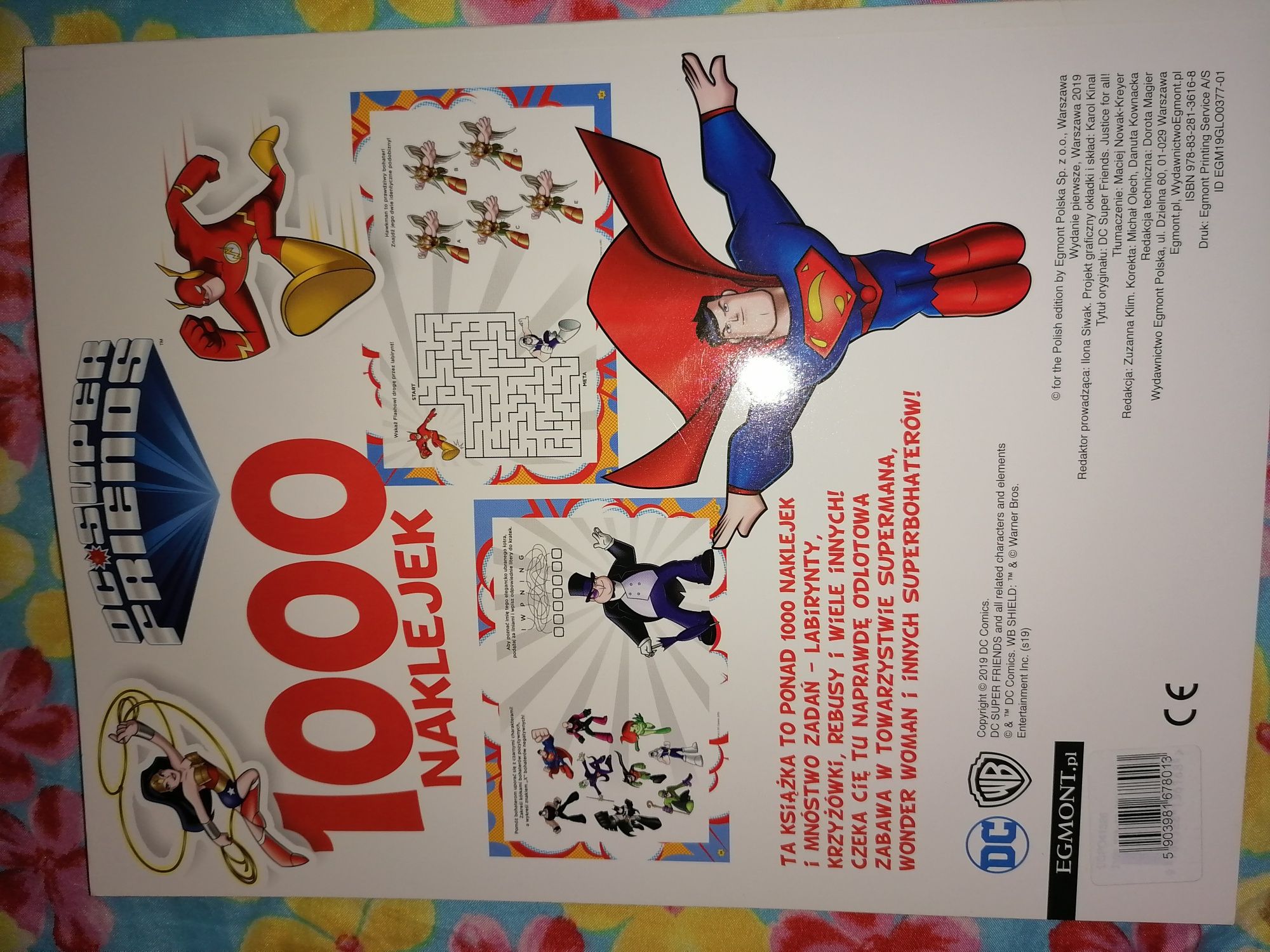 Książka 1000 naklejek DC Super Friends