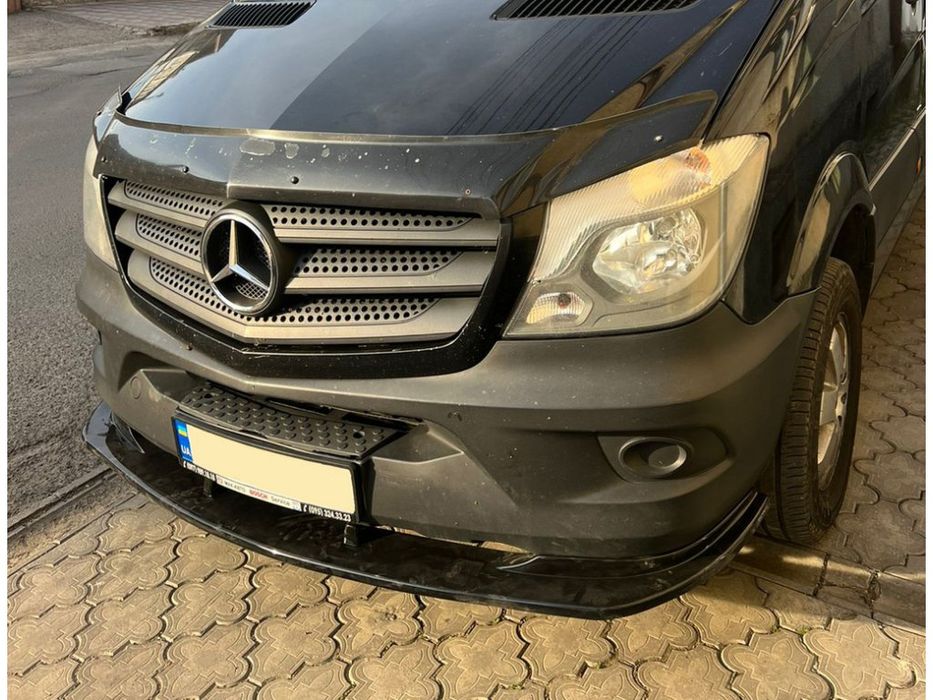 Накладка под бампер Спринтер. Лип накладка на Mercedes Sprinter