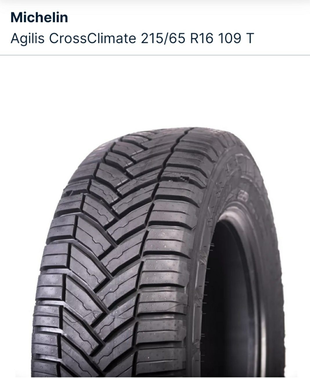 215/65r16c 109/107T Michelin Agilis CrossClimate Promocja