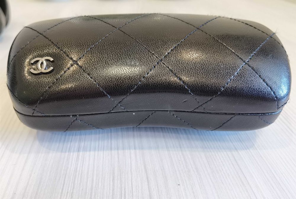 Chanel кофр для очков. Кожанный. Оригинал.