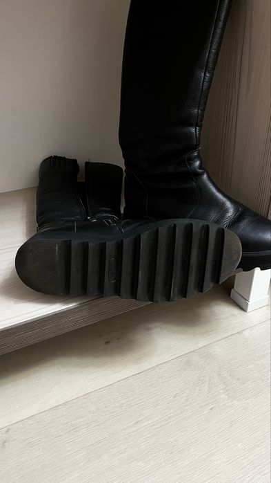 Сапоги зимние на танкетке