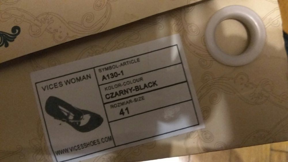 Buty szpilki czarne, 41, atłas,