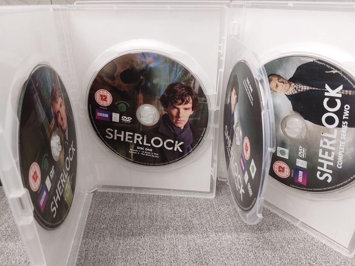 Dvd Sherlock sezon 1 i 2 UK