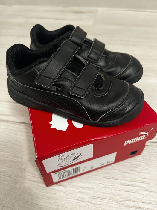 Оригінальні шкіряні кросівки PUMA, на липучці, 27 розмір, стан ідеальн