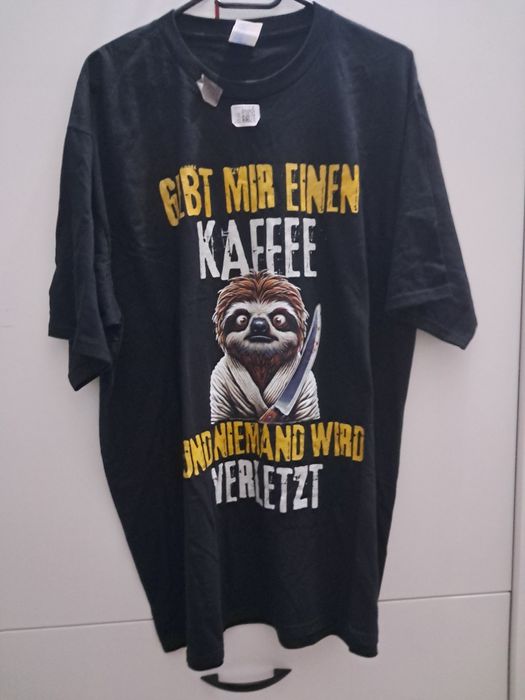 Czarna koszulka męska XXL
