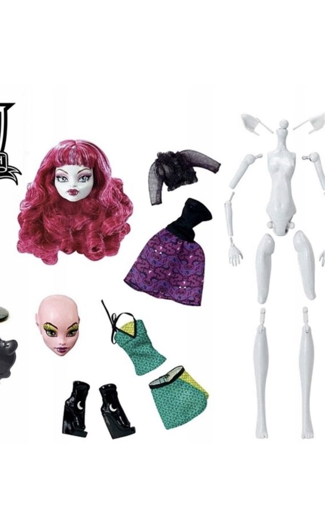 Sukienka Monster High „Stwórz potwora” – Wilkołak i smok.