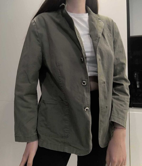 Kurtka żakiet khaki damska