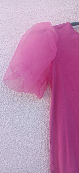 T-shirt Zara manga tule