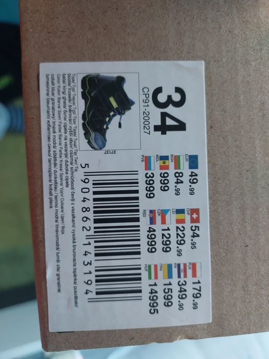 Ciepłe półbuty zimowe r. 34 Sprandi buty