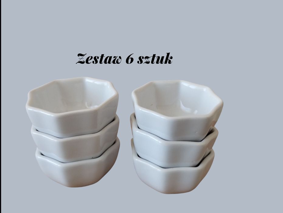 Zestaw 6 sztuk mini miseczka ramekin sos dipy n