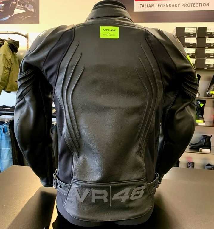 Casaco NOVO Dainese VR46 Pole Position em pele.33% Desconto.TM 52 e 58