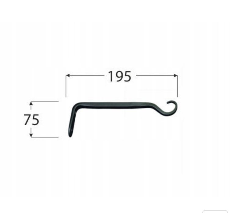 Ozdobny uchwyt kwietnik, hak do doniczki