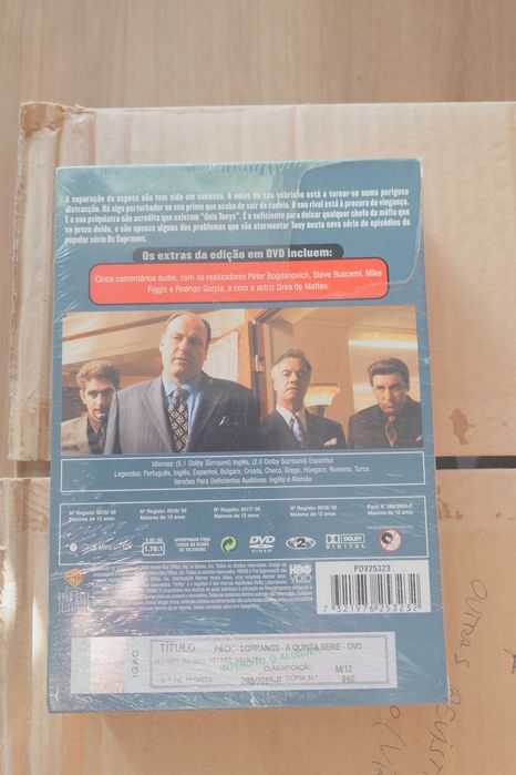 Pack “Os Sopranos” - DVD - 5ª Série (novo)