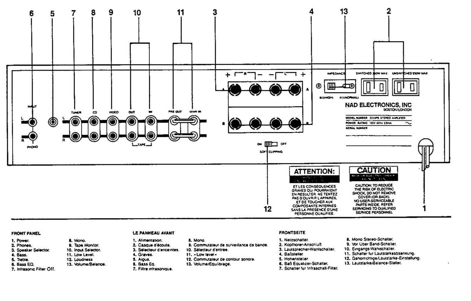 Amplificador integrado NAD 3240PE