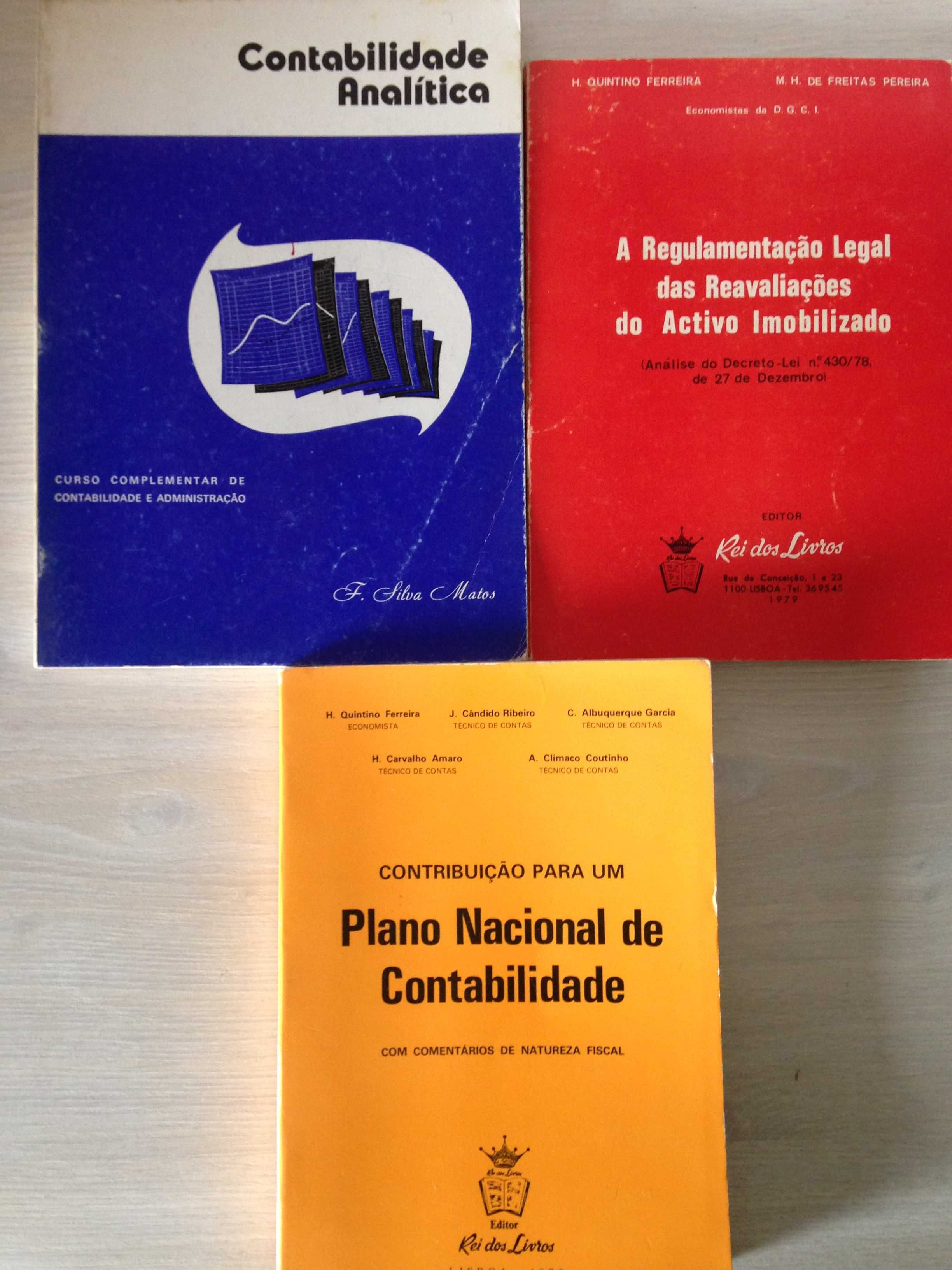 Livros antigos de Contabilidade, Gestão, Economia e Direito