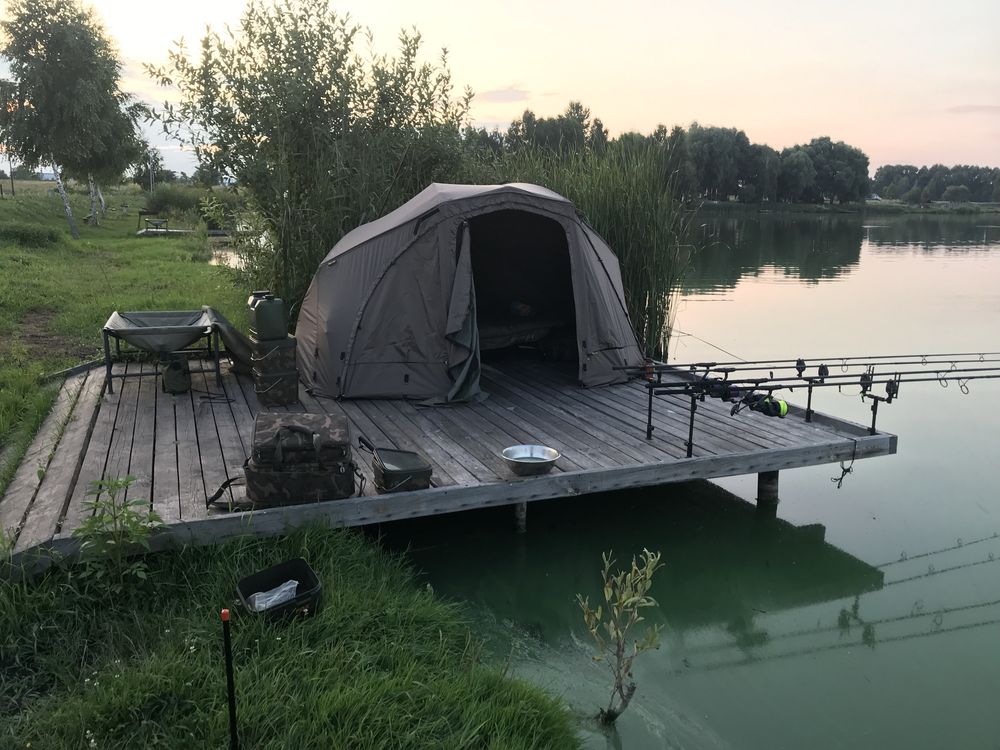 Fox Ultra 60 brolley Ventec ripstop system + CAMO mozzy screen