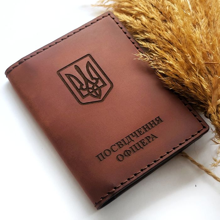 Обкладинка посвідчення офіцера. Шкіра. Різні кольори і дизайн