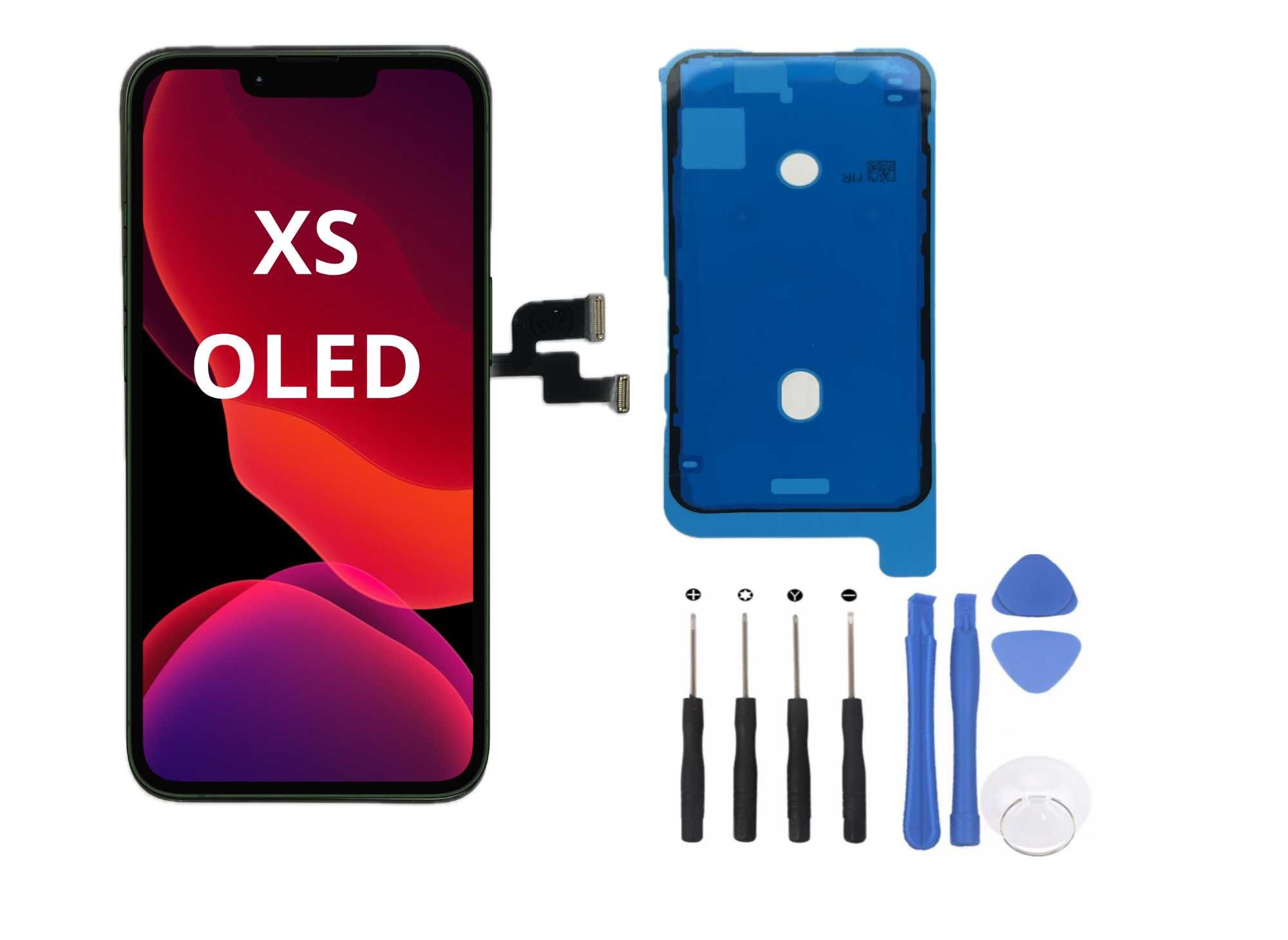 NOWY ZESTAW iPhone XS Wyświetlacz Ekran OLED + narzędzia + uszczelka
